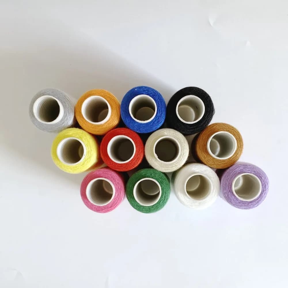 12 Color Polyester Sewing Thread Set