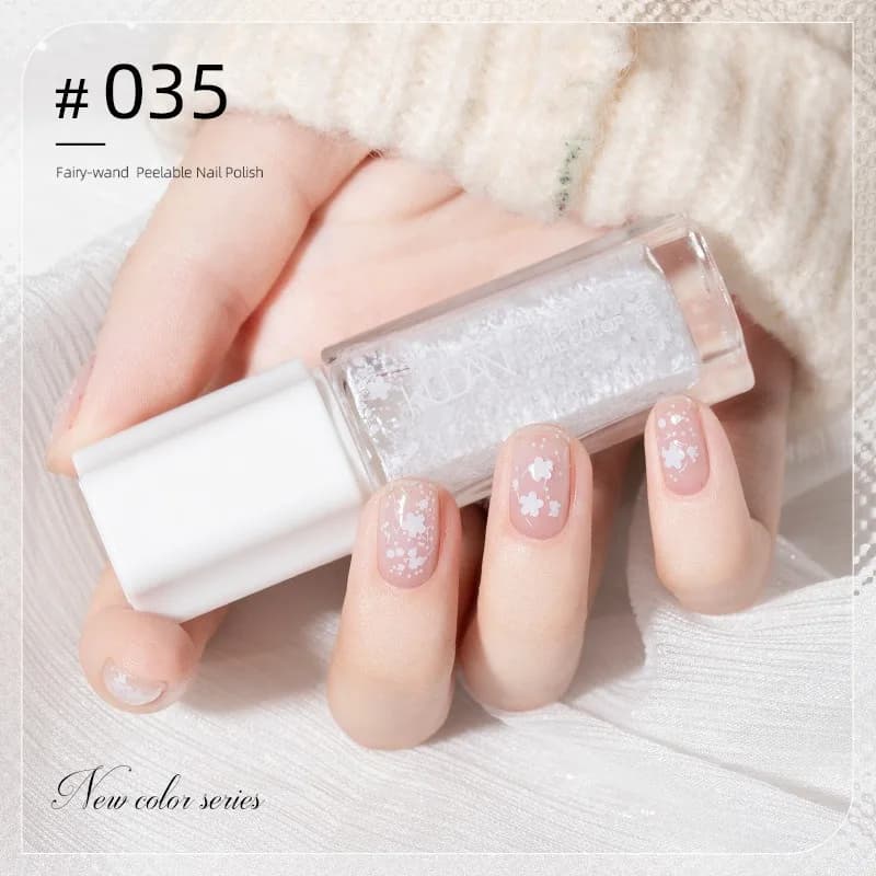 40-Color Water-Based Peel-Off Nail Polish Set