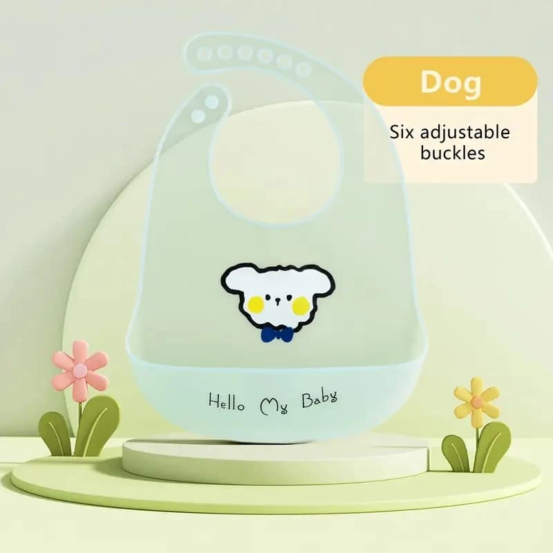 Waterproof Cartoon Animal Silicone Baby Bib
