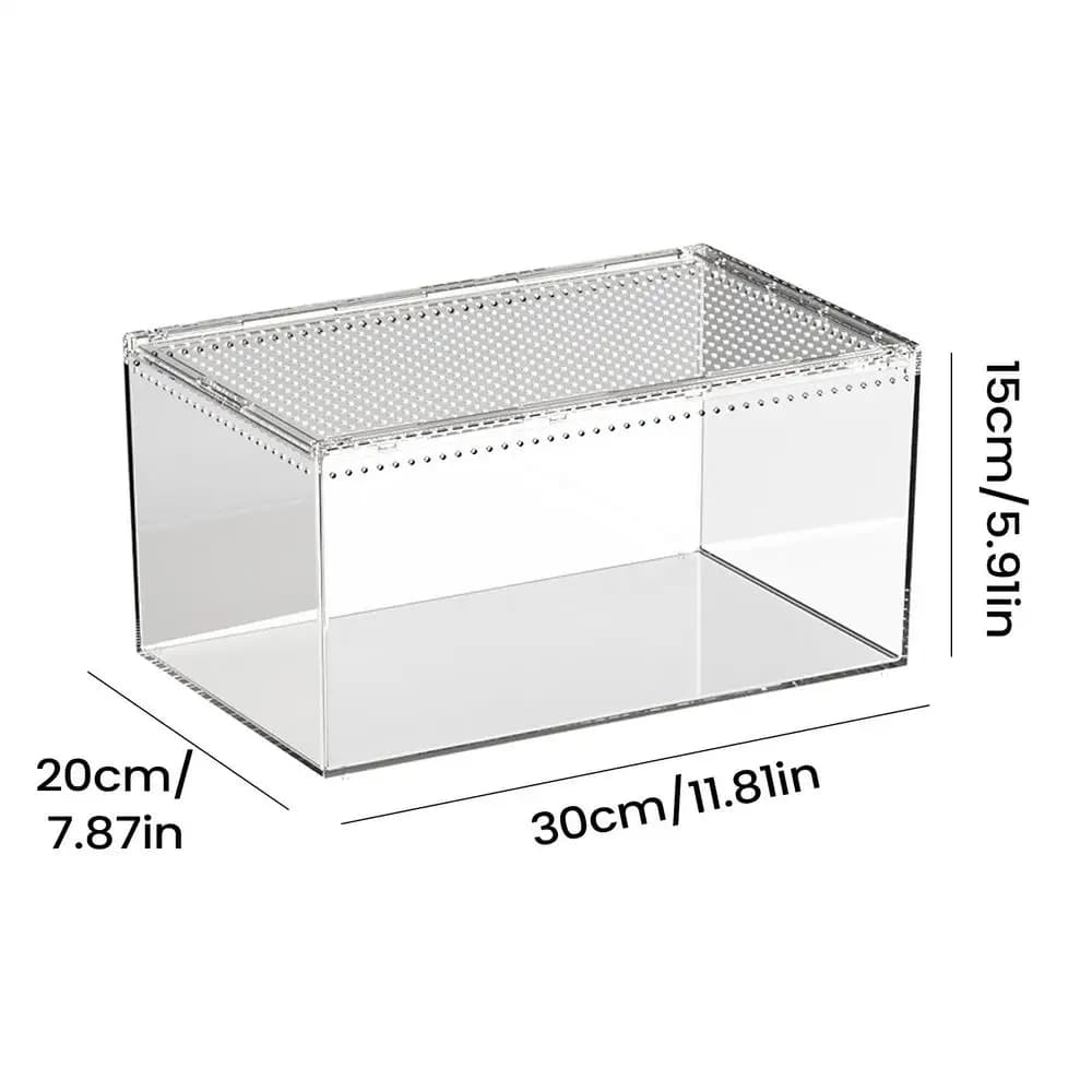Transparent Reptile Terrarium Tank With Ventilation