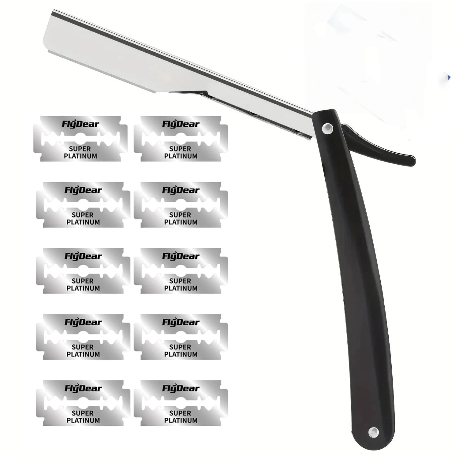 Professional Manual Safety Razor with 10 Blades