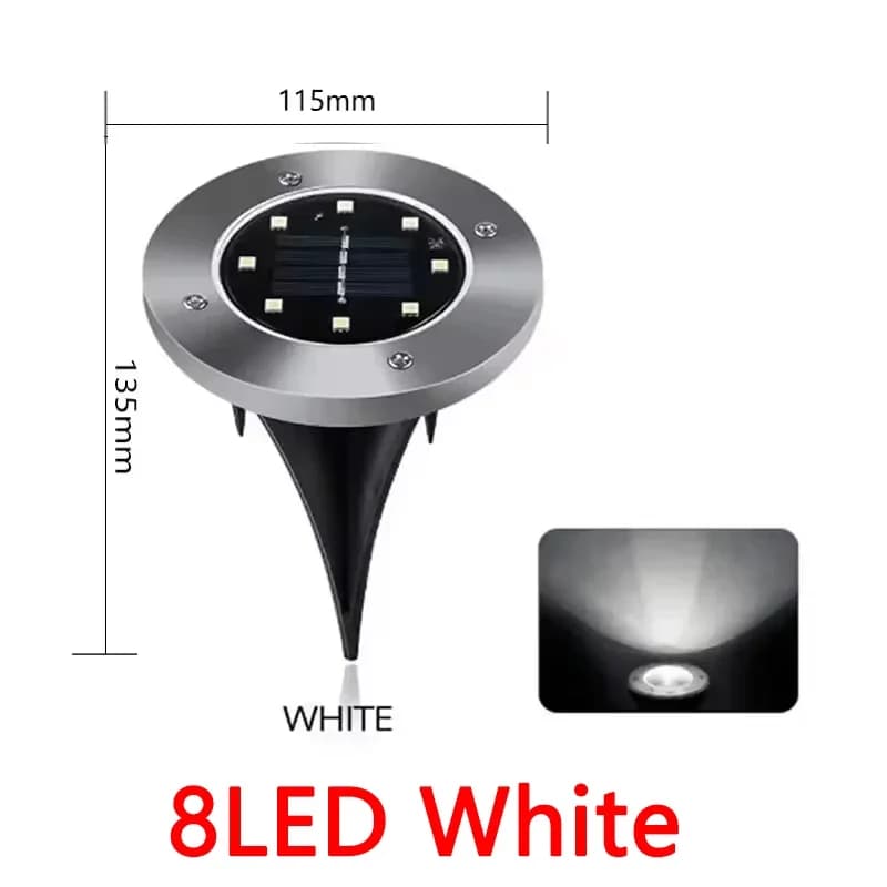 Solar Disk Lights Underground Lawn Garden