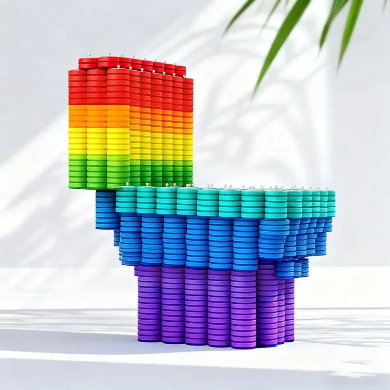 Wall-Mounted Toilet Brush with Disposable Refills