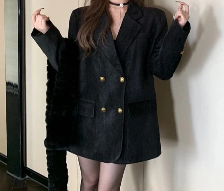 Women's Double Breasted Winter Suit Jacket
