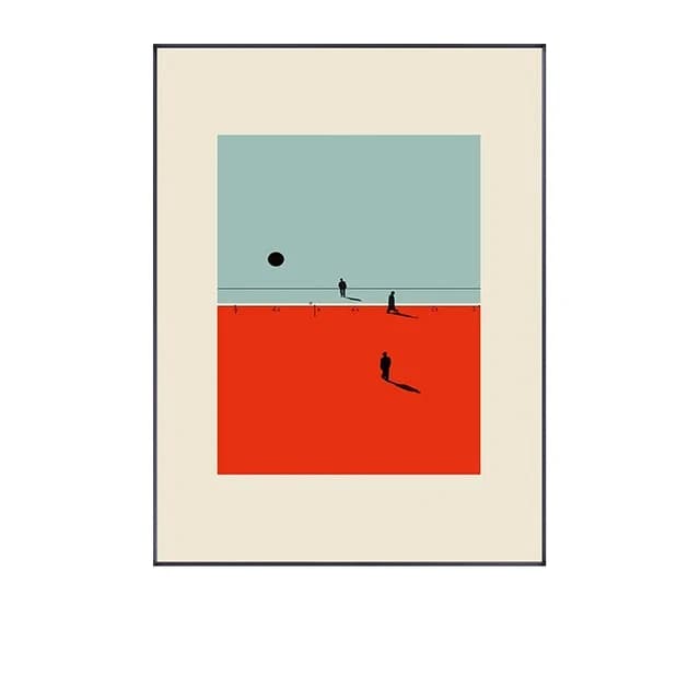 Modern Posture Figure Canvas Wall Print