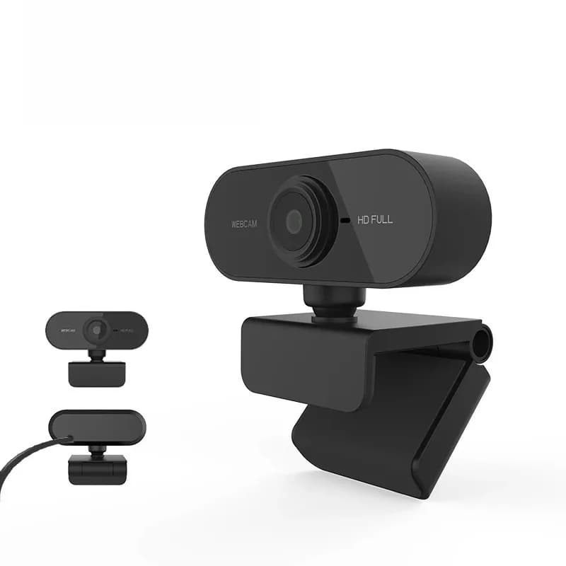 USB Webcam with Built-in Microphone