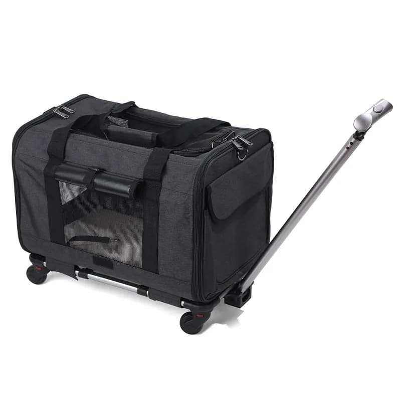 Rolling Pet Carrier with Wheels