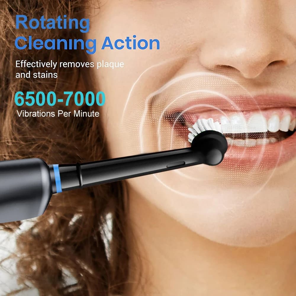 Electric Rotary Toothbrush With Eight Brush Heads