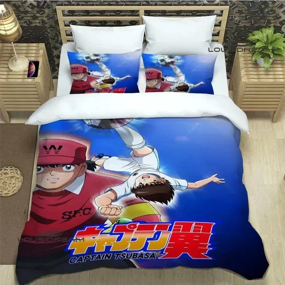 Captain Tsubasa Cartoon Bedding Set