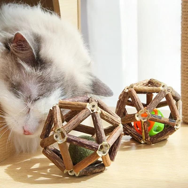 Catnip, catnip, small ball, bell ball, cat toy, self-entertaining cat, cat chew stick, cat toy supplies cat toys puppy keep cat