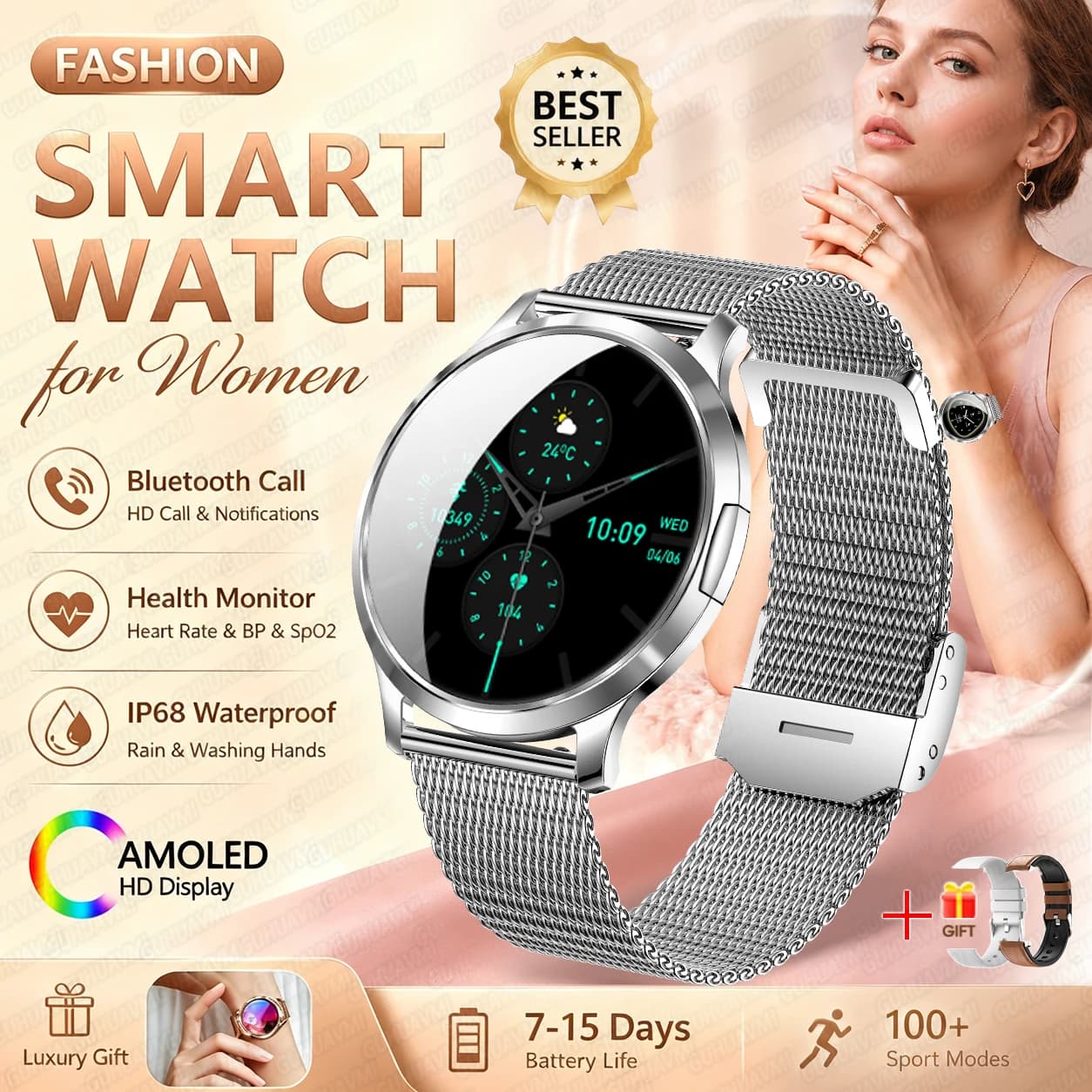 Silver Mesh Belt 2A / Fashion Smart