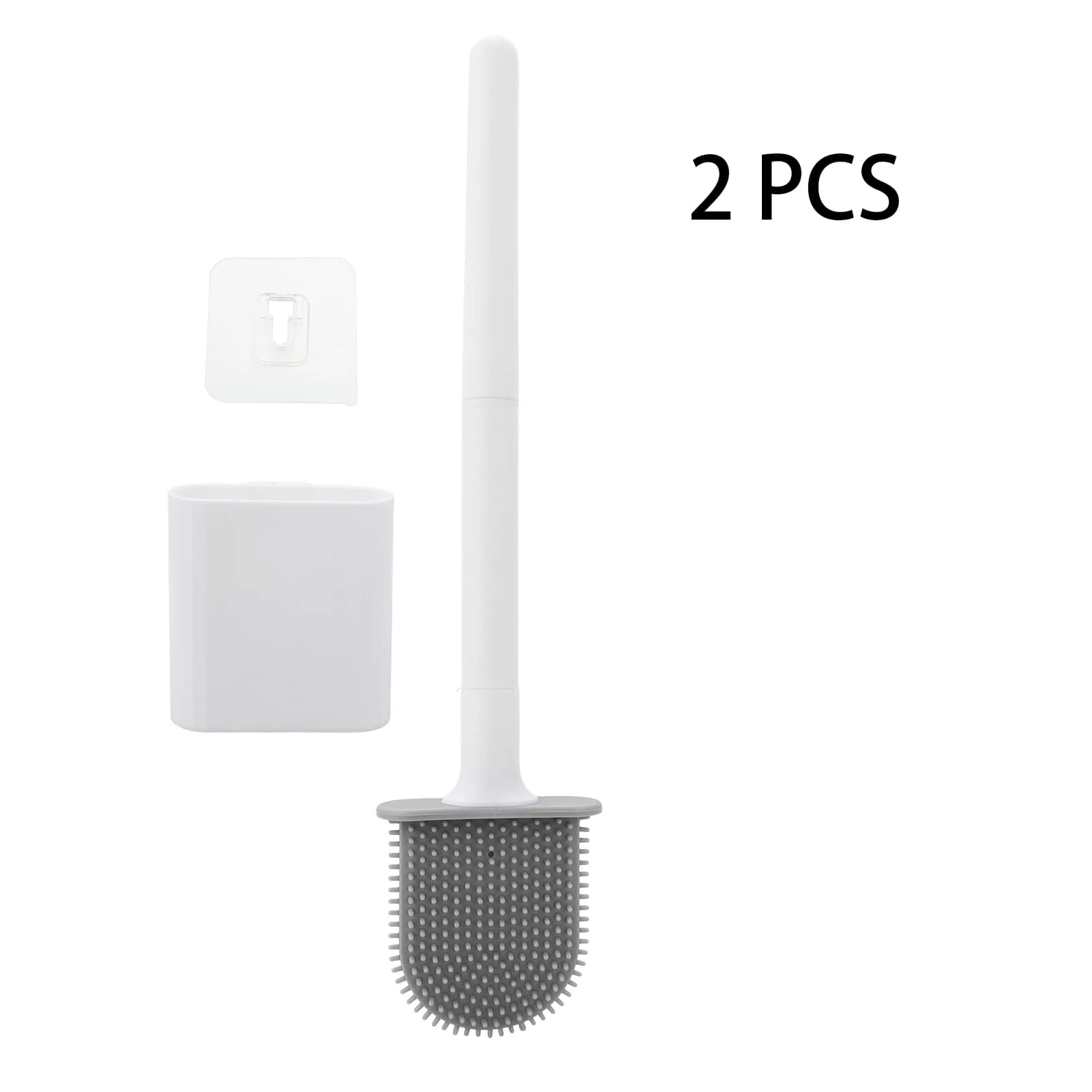 Deep-Cleaning Silicone Toilet Bowl Brush
