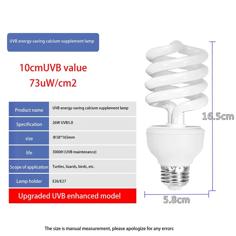 Reptile UVB Heating Lamp 5.0/10.0