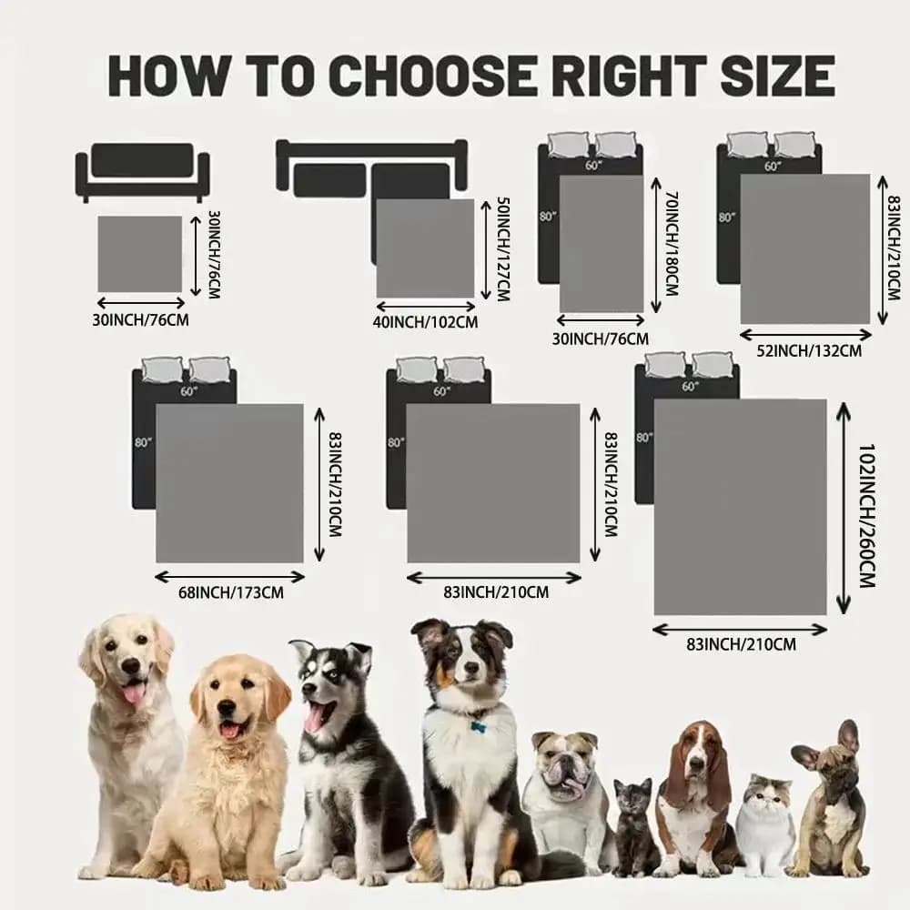 Waterproof Quilted Reversible Dog Bed Cover