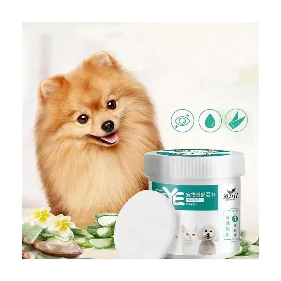Pet Eye and Ear Tear Stain Remover Wipes