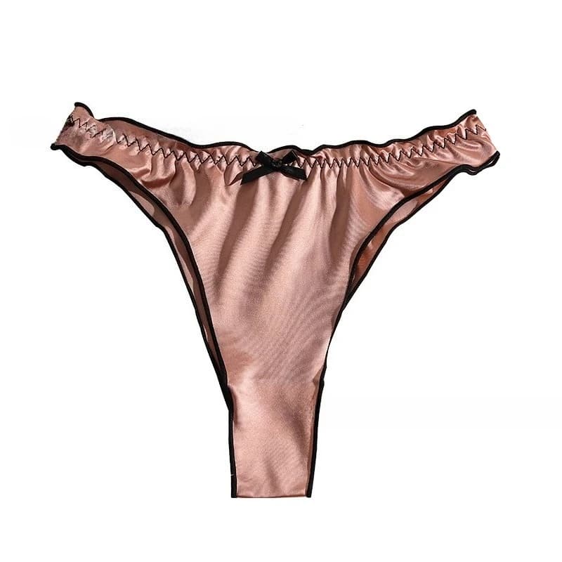 Women's Low-Rise Ruffled Thong Briefs