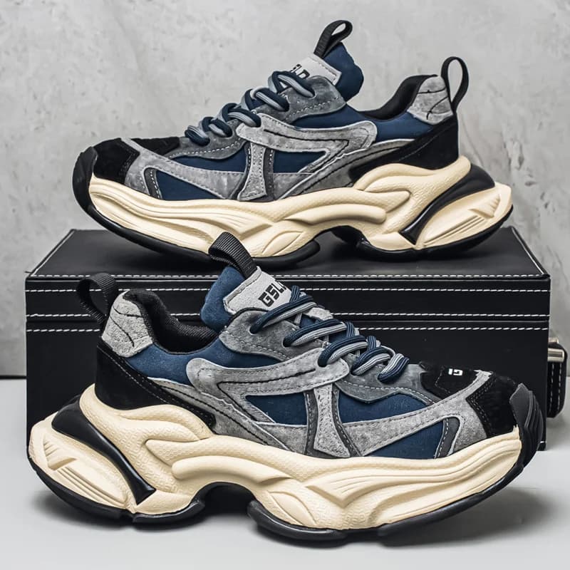 Male Sneakers Casual Sneaker Soft and Comfortable Sports and Leisure Shoes for Men Platform Sports Shoes Wear-resistant Fashion