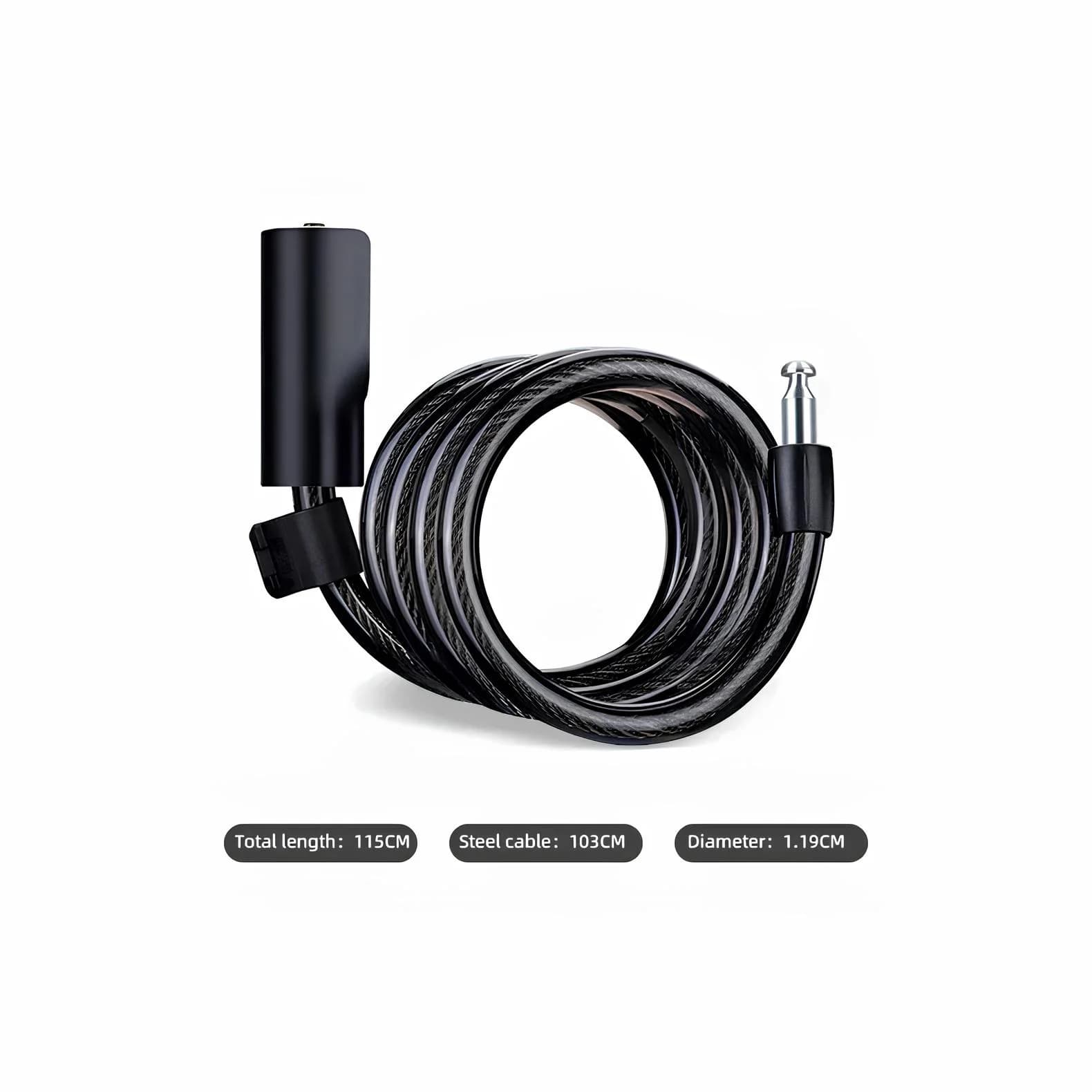 Portable Anti-Theft Bike Cable Lock