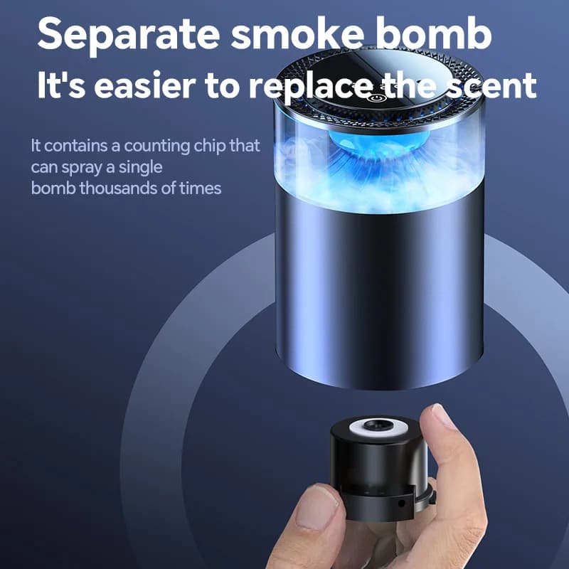 Smart Car Air Freshener with Ambient Light