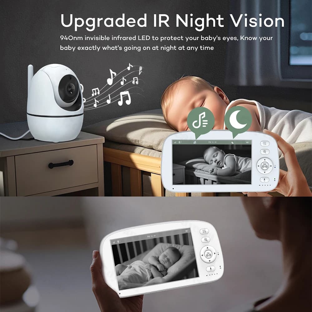 Baby Monitor with Camera and Night Vision