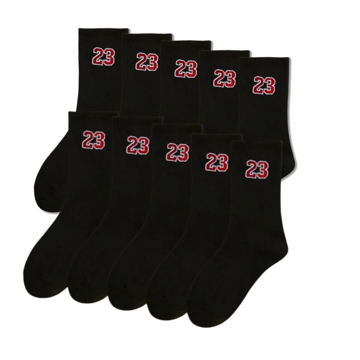 Men's Crew Socks with Number 23 Design