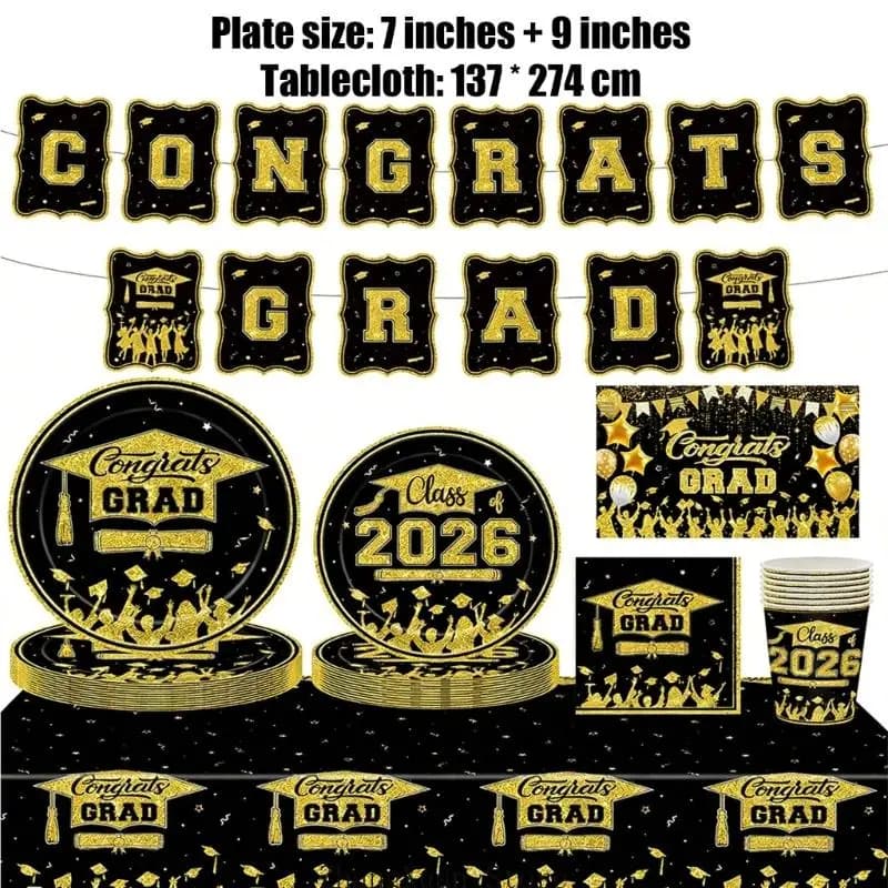 Graduation Party Decoration Set 10 Pieces