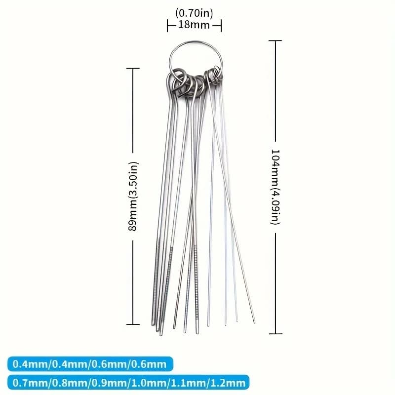 Stainless Steel Needle Shower Head Cleaning Brush Set
