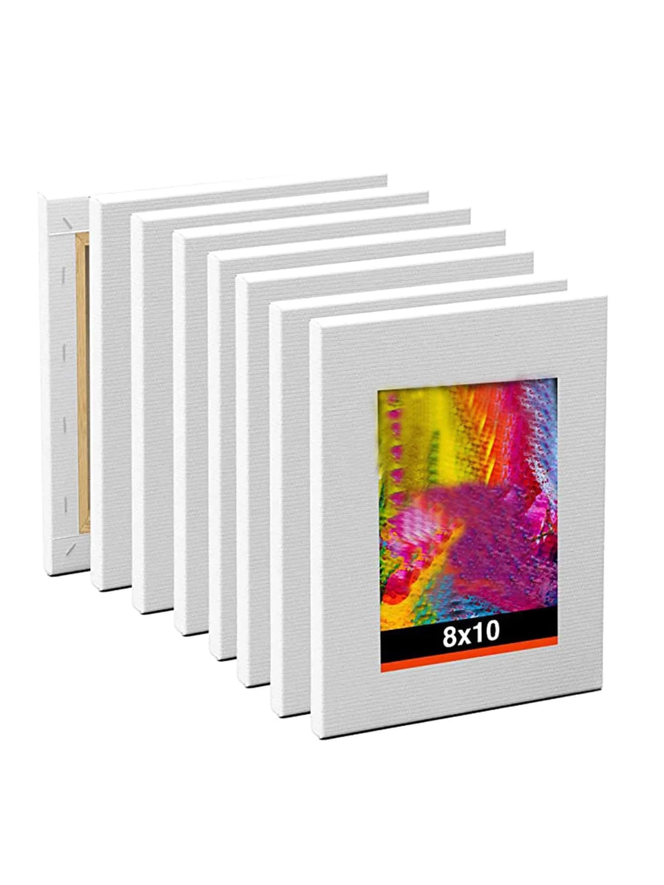 8x10 Inch Stretched Cotton Canvas Board