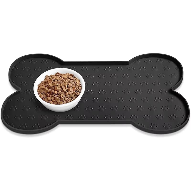 Anti-Slip Pet Feeder Mat with Raised Edges