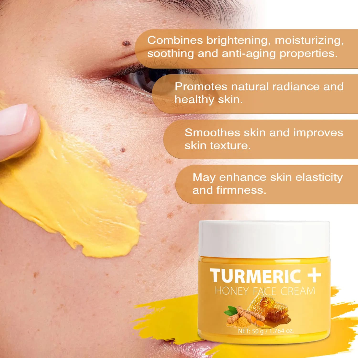 Turmeric Honey Face Oil and Moisturizing Cream Set