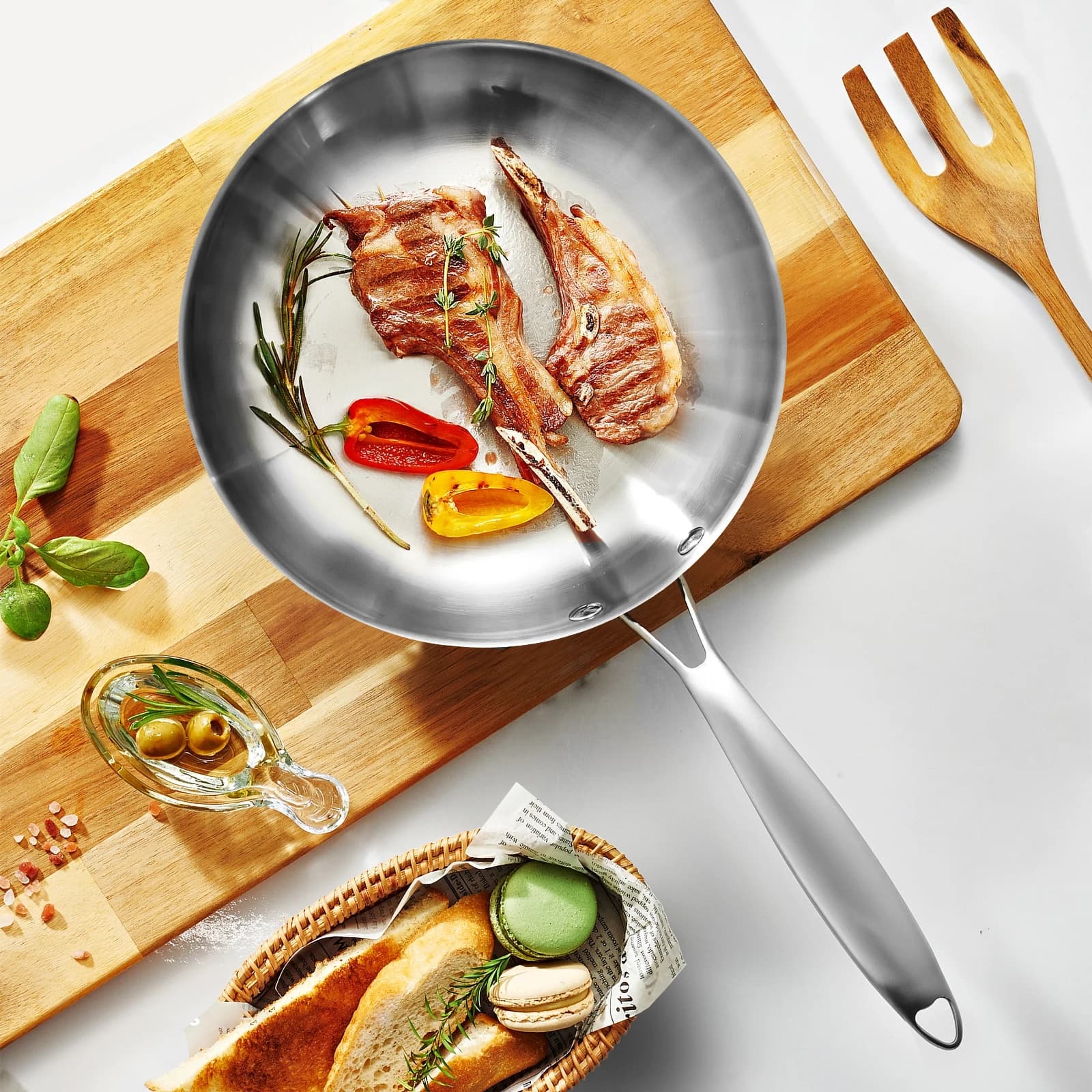 11-Inch Stainless Steel Frying Pan