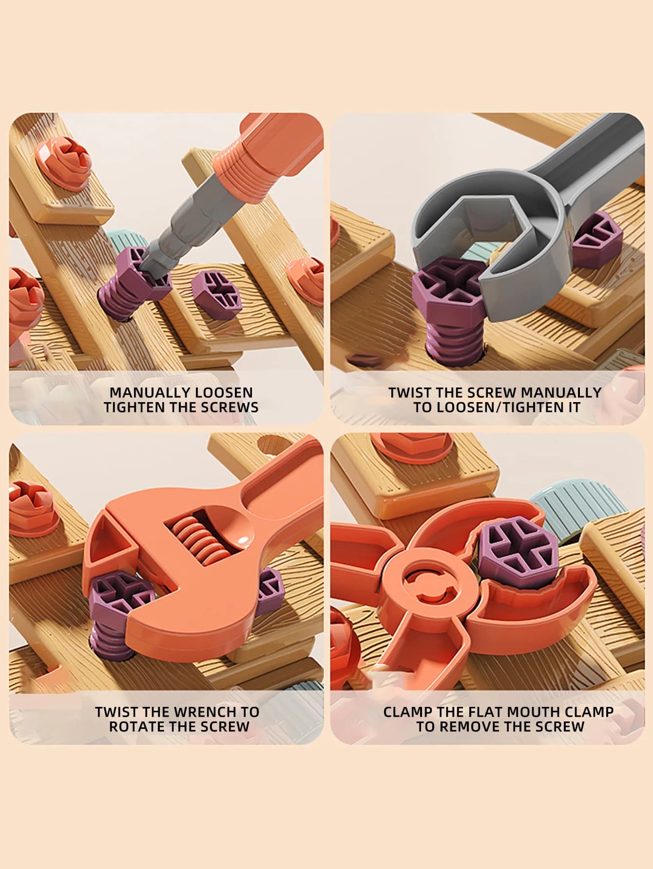 Kids Tool Set DIY Nut Assembly Toy