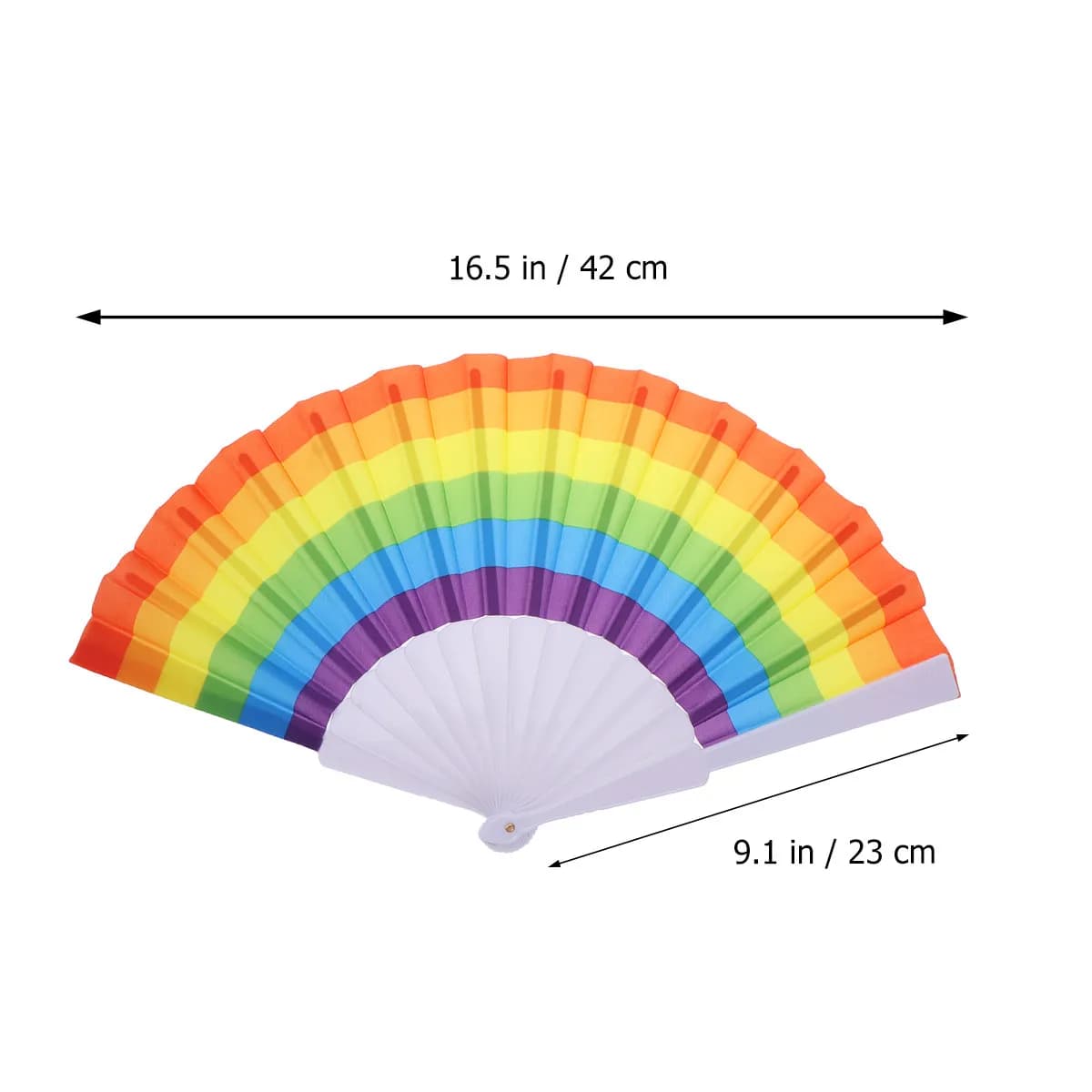 Rainbow Folding Fans