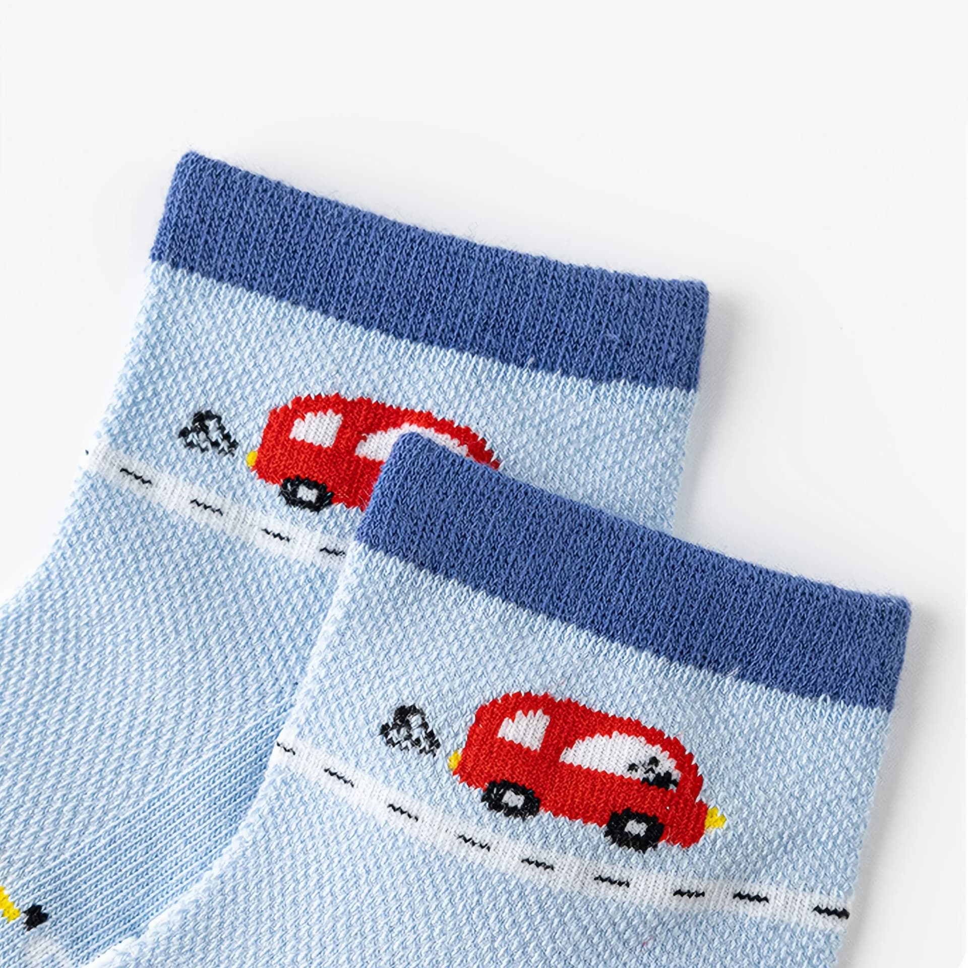 Children's Floor Socks with Non-Slip Soles, 5-Pack