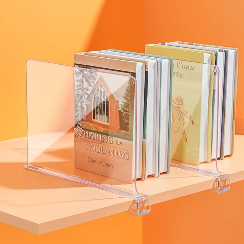Clear Acrylic Shelf Divider for Closets