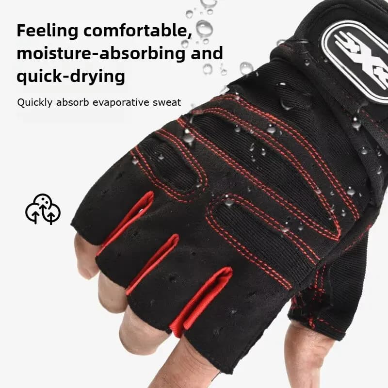Half Finger Workout Gloves with Wrist Wrap
