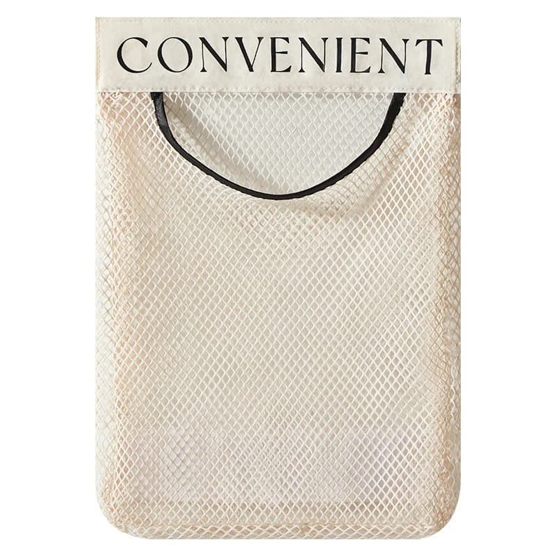 Wall Mount Mesh Storage Bag Organizer