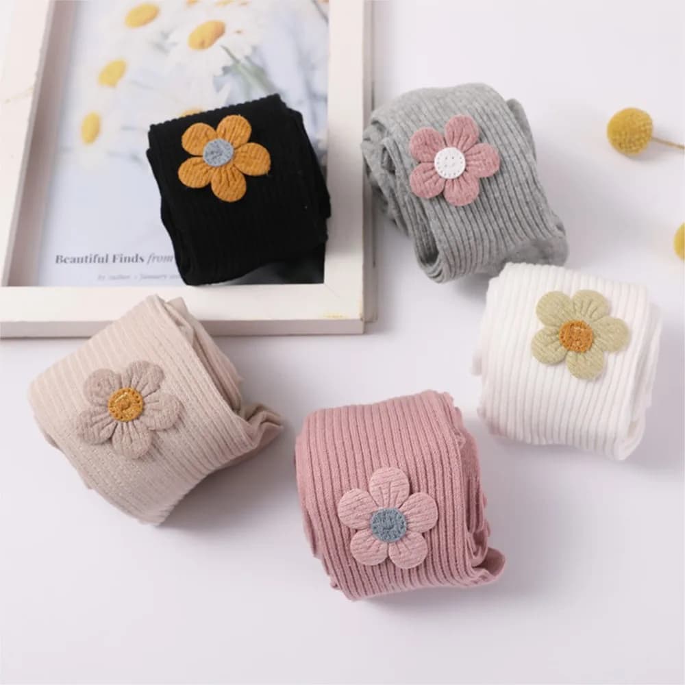 Girls Knitted Cotton Tights Open File