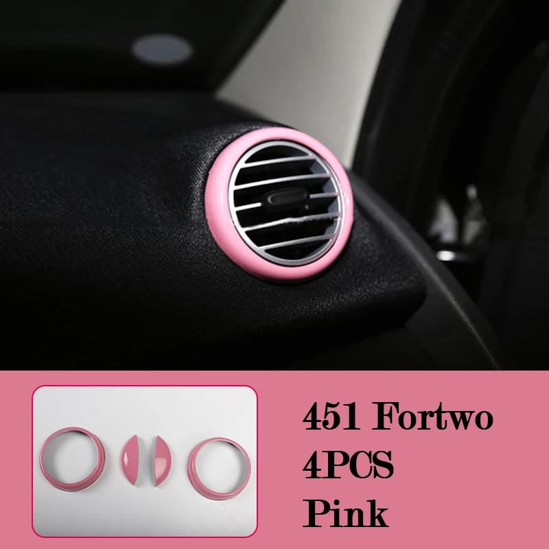 Pink ABS Interior Protective Shell Mercedes Smart 451