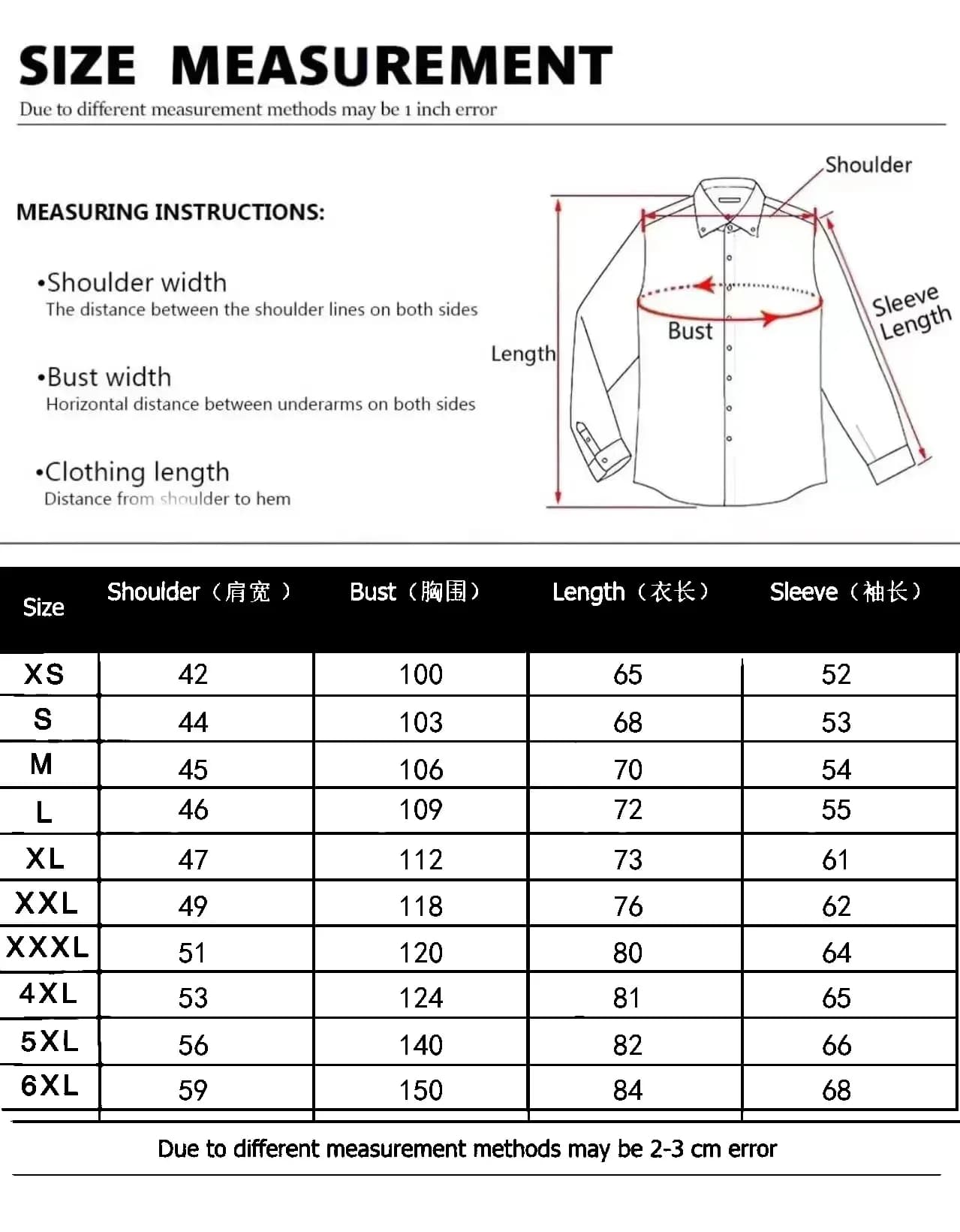 Men's Formal Button-Up Shirt Long Sleeve