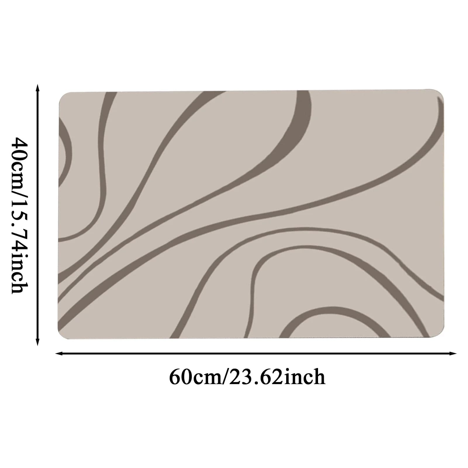 Diatomite Bath Drying Mat Non-Slip