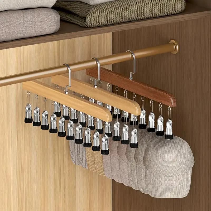 Hanging Closet Organizer with 10 Clips