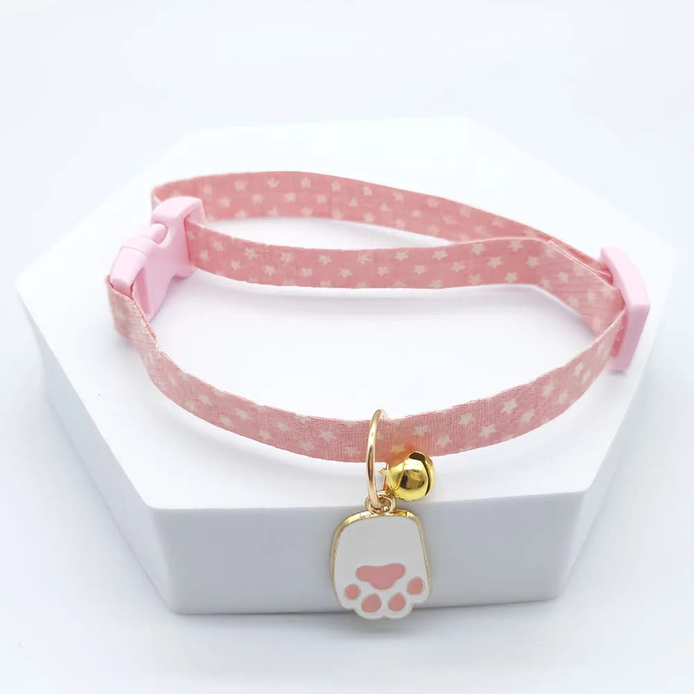 Adjustable Small Dog and Cat Collar with Bell