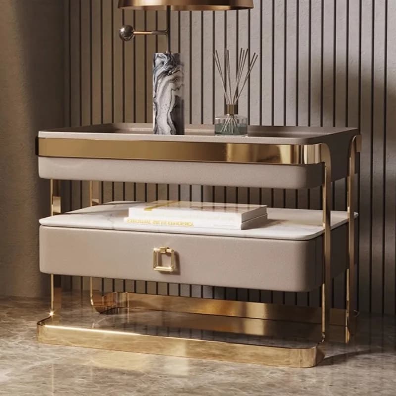 Aesthetic Simple Nightstand Modern Bedside Nordic Storage Nightstand Floor Luxury Mesita De Noche Dormitorio Home Furniture