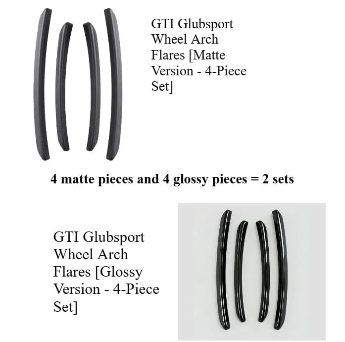 Car Accessories Popular  A Set Sut for Mud Flaps Arch Wheel Eyebrow Lips Strips Sticker Trim for Golf 8 Car Fender Flares