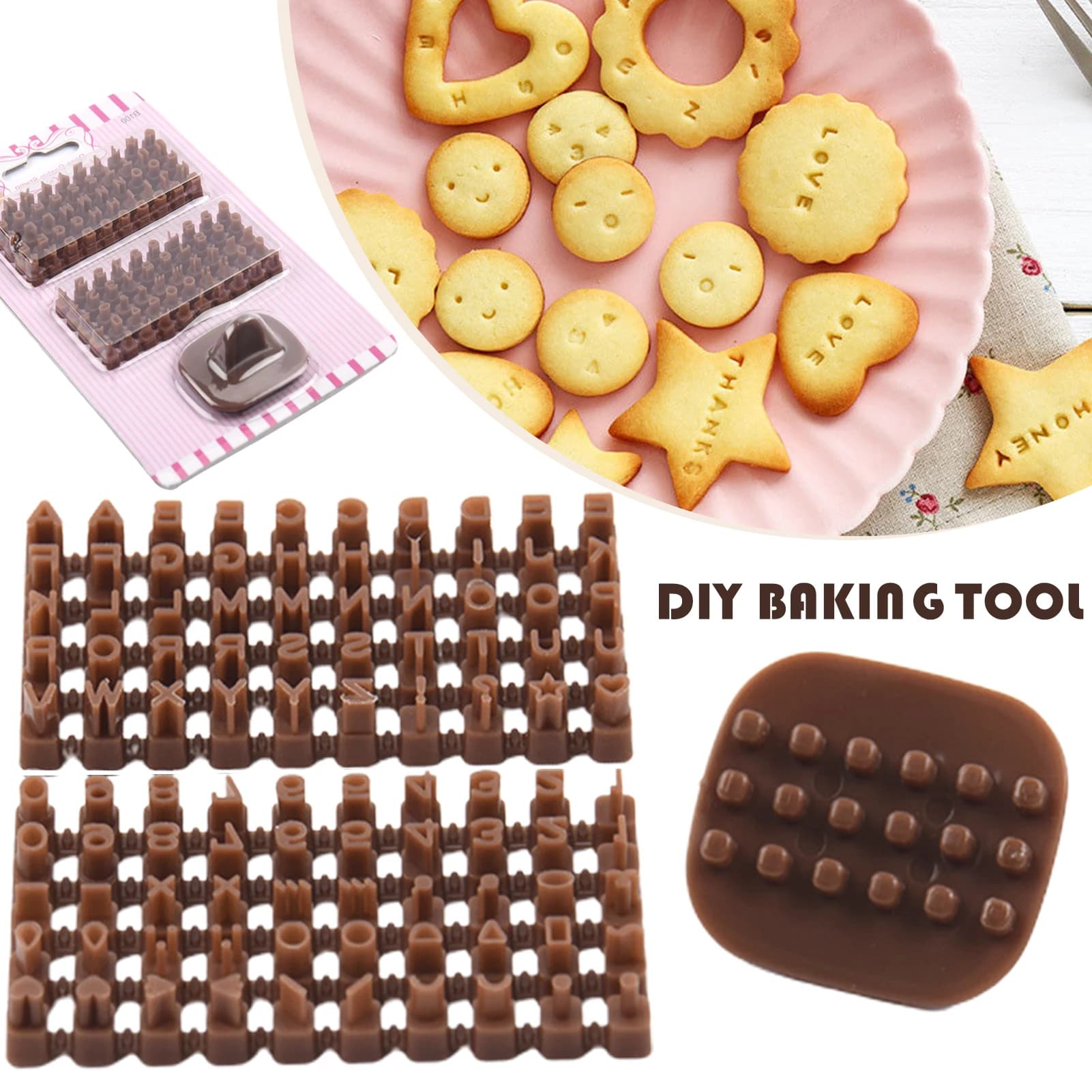 Alphabet Letter Fondant Stamp Set