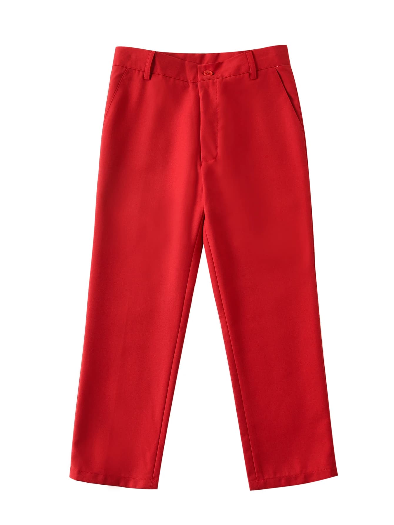 Boy Black Single Breasted School Uniform Pants