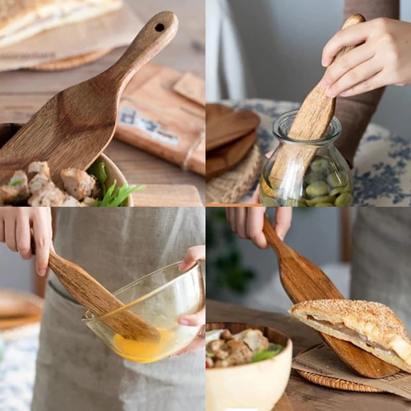Wooden Spurtle Kitchen Spoon