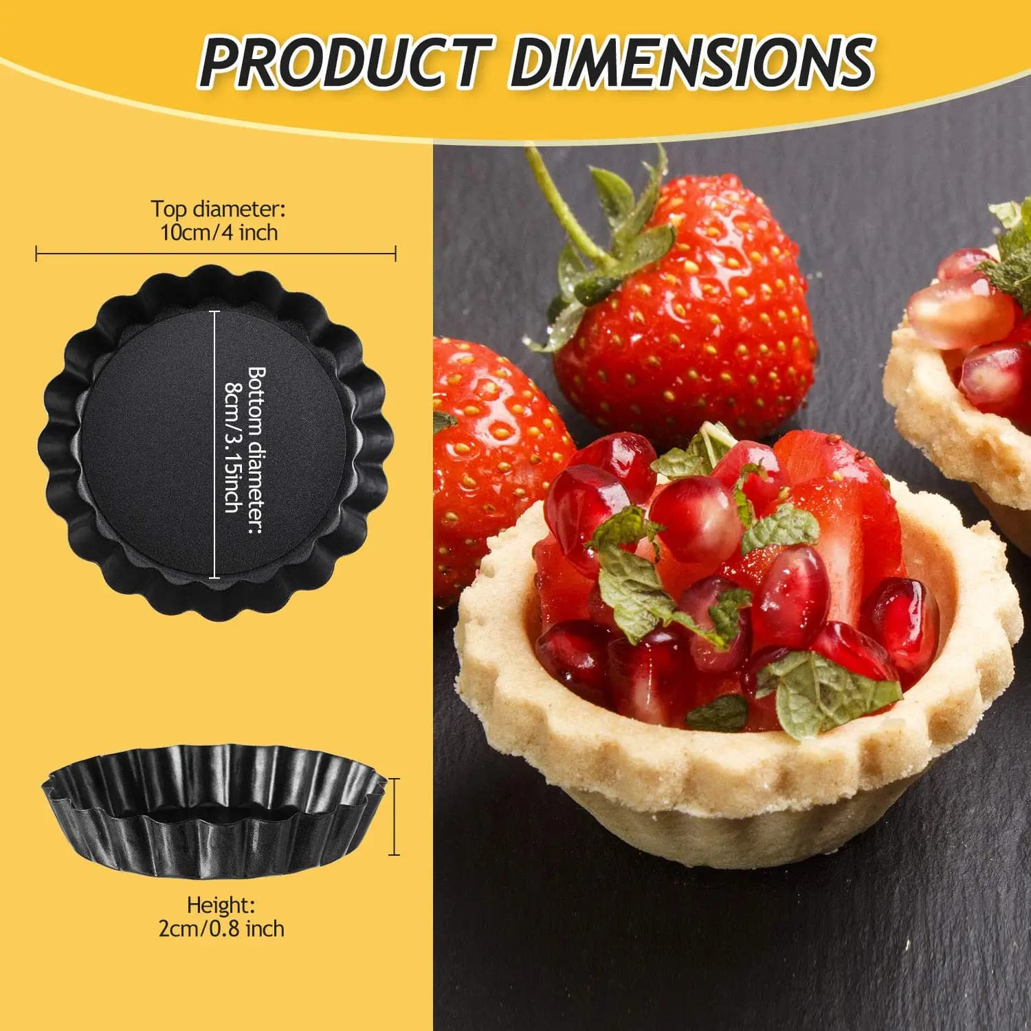 Mini Tart Pan with Removable Bottom