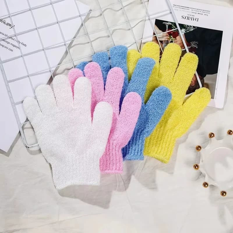 Exfoliating Bath Gloves and Back Scrubber Set